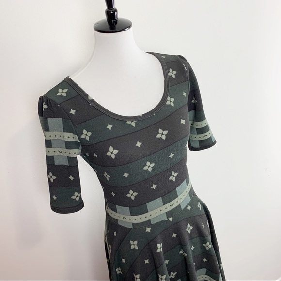 LuLaRoe | Grey Nicole Midi Dress